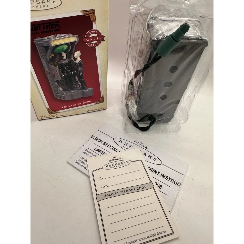 2005 Hallmark Star‎ Trek Locutus of Borg Ornament Magic Sound Light NIB